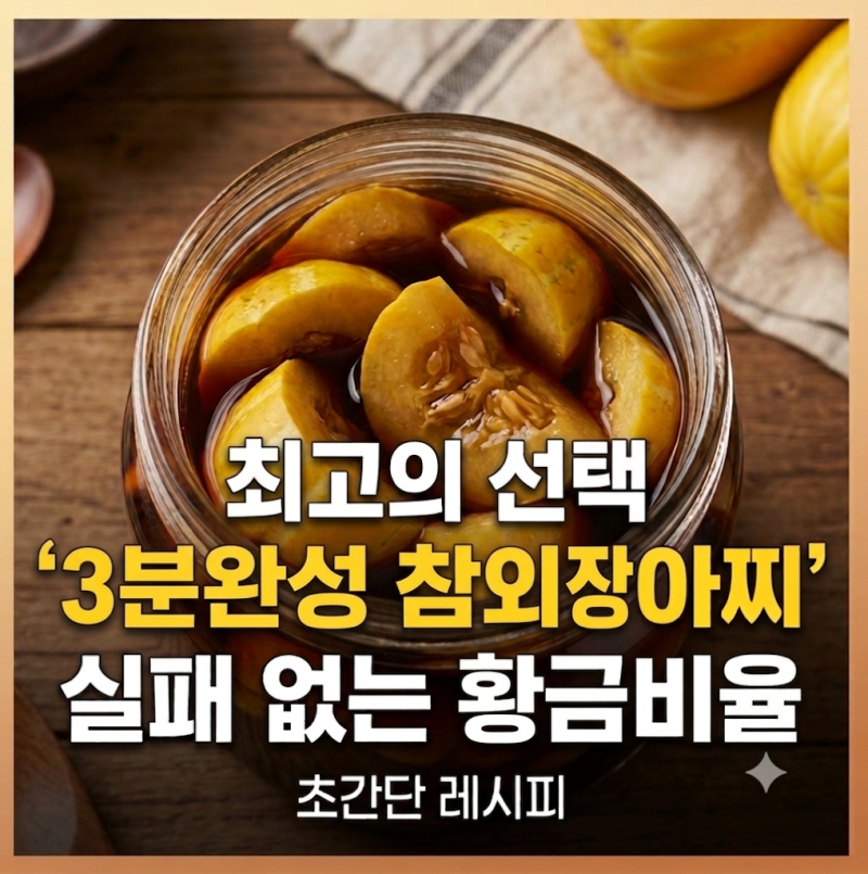 [초간단] 3일이면 완성! 아삭아삭 달콤 짭조름한 '참외장아찌' 황금 레시피