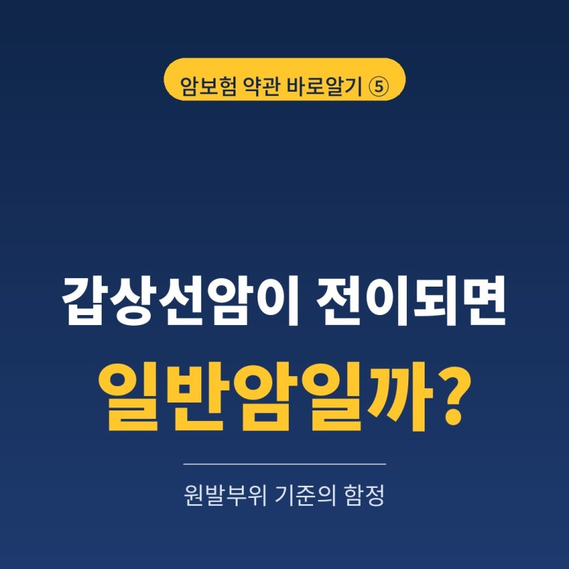 갑상선암 림프절 전이되면 일반암 보험금? 원발부위 기준 총정리