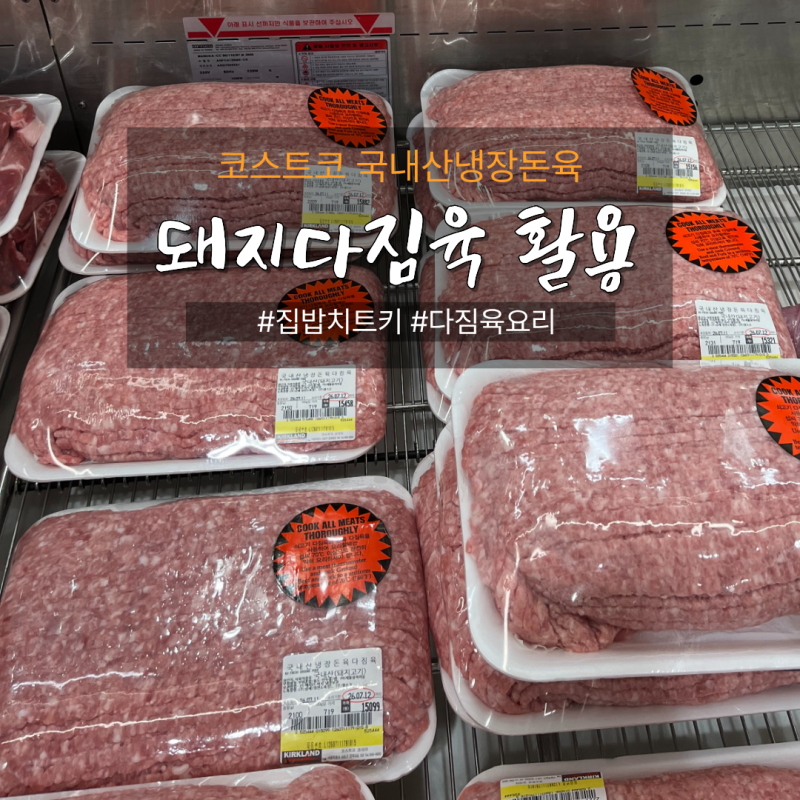 [코스트코 돼지다짐육] 2.1kg 대용량 정육 완전 정복! 3가지 요리 활용법 & 황금 소분 비율 총정....