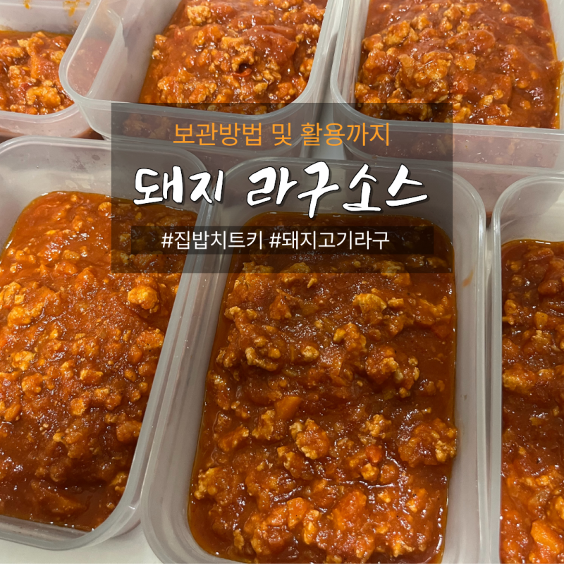 [돼지고기 라구소스] 코스트코 다짐육으로 대량생산 & 다이소 말랑핏 보관 꿀팁!