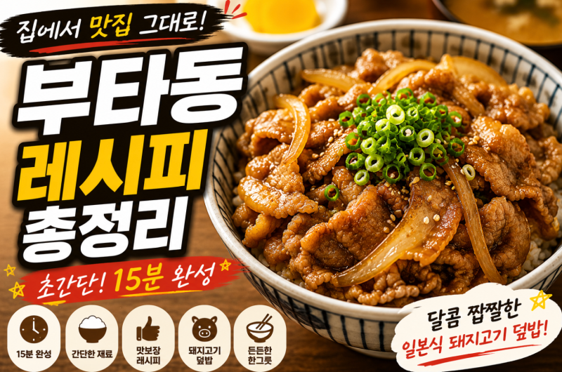 부타동 레시피 총정리! 집에서도 일본 맛집처럼 만드는 돼지고기 덮밥