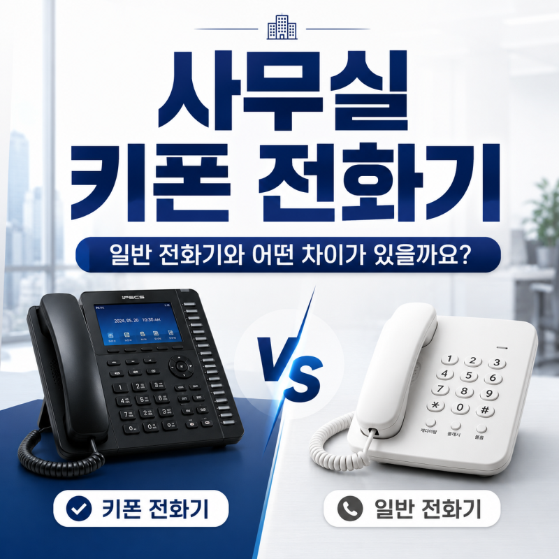 사무실 키폰 전화기, 일반 전화기와 어떤 차이가 있을까요?
