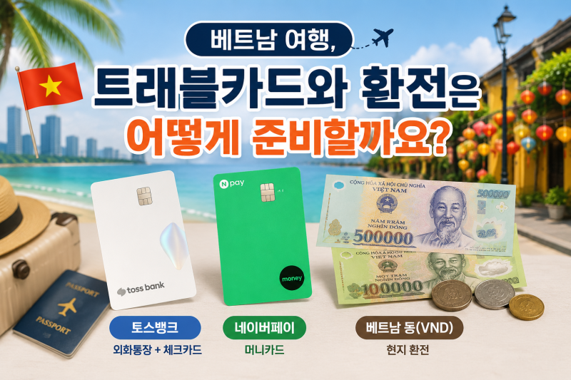 베트남 여행, 트래블카드와 환전은 어떻게 준비할까요?