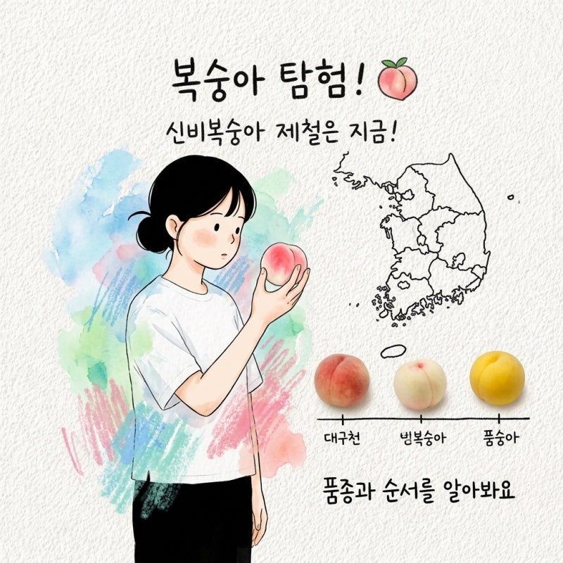 복숭아 품종 순서 시기 신비복숭아제철 대극천복숭아