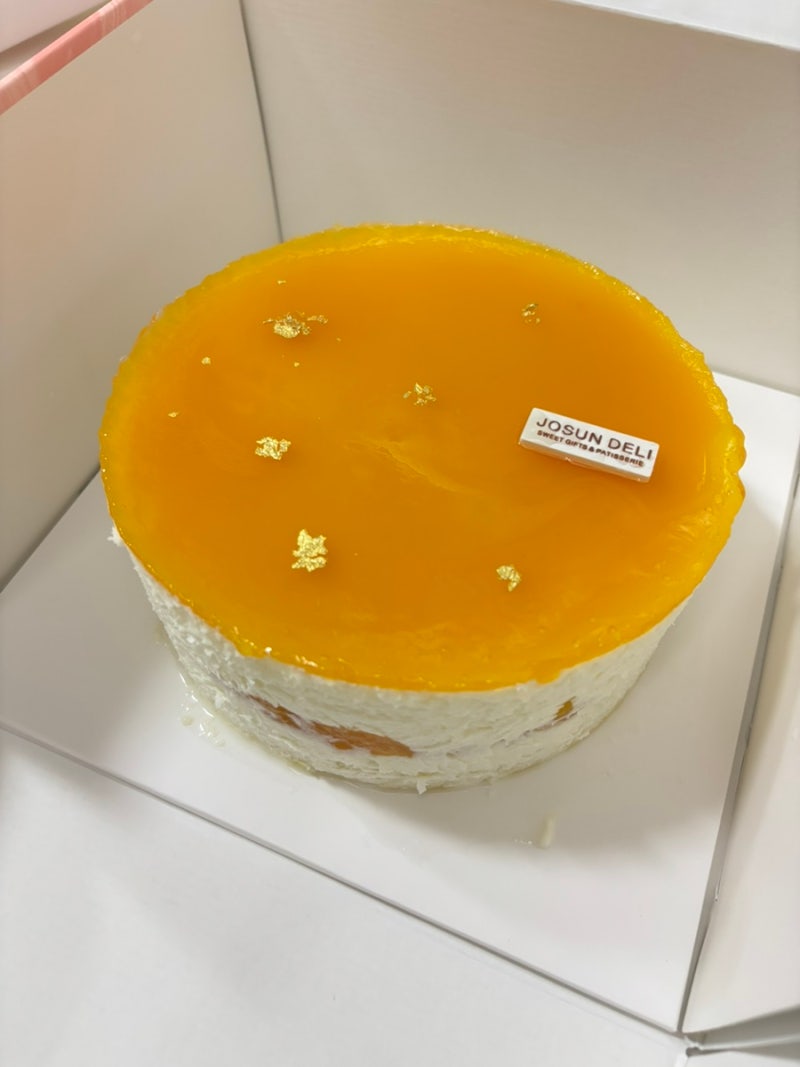 조선호텔 애플망고 케이크 카카오톡선물하기 생크림맛있는망고케이크 카톡생일선물 엄청단....
