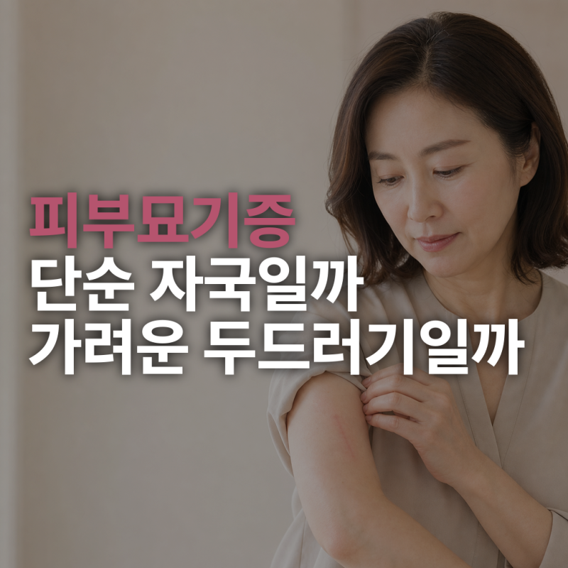 피부묘기증, 단순 손톱 자국과 다른 가려움·부종 신호