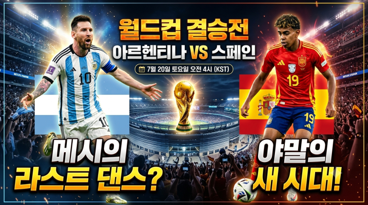 [2026 북중미 <b>월드컵</b>] <b>결승전 일정</b> 총정리! 아르헨티나 vs... 