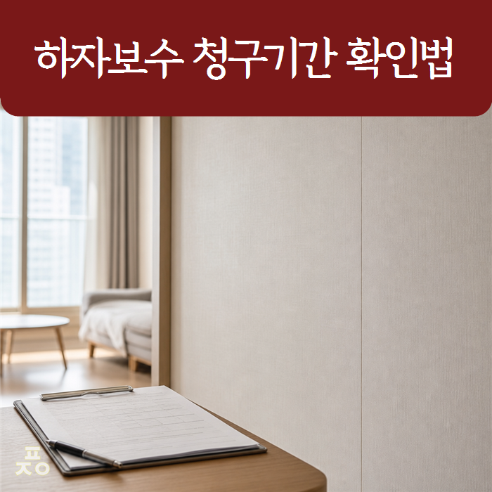 인테리어 하자보수 항목별 기간 총정리 | 하자보증보험 확인