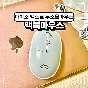 다이소 맥북 마우스, C타입 맥스틸 무소음마우스 아이패드 연결 후기