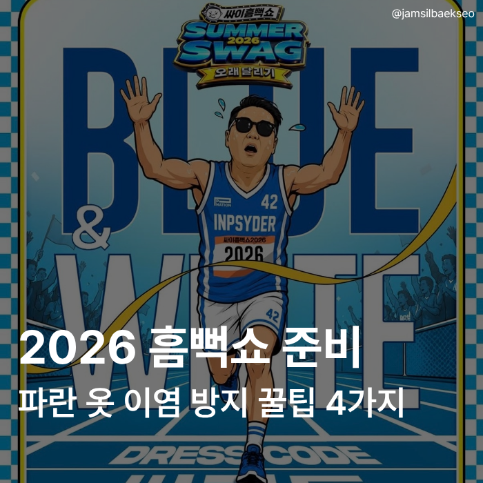2026 싸이 흠뻑쇼 준비 | 파란 옷 이염 방지 꿀팁 4가지 (+실제 후기)
