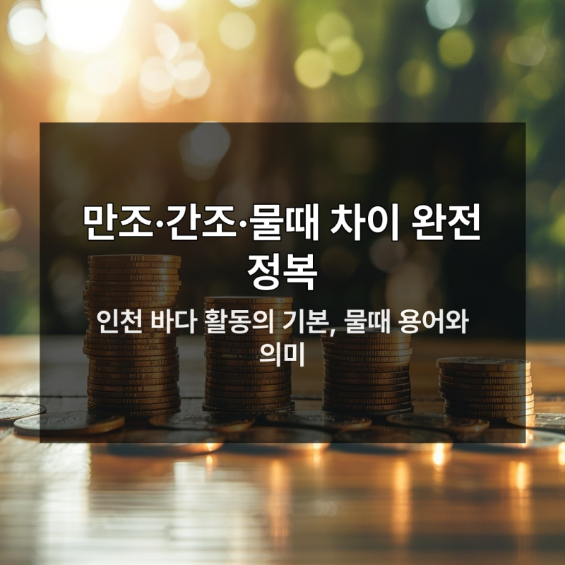 인천 물때 지금 안 보면 휴가 망치는 이유