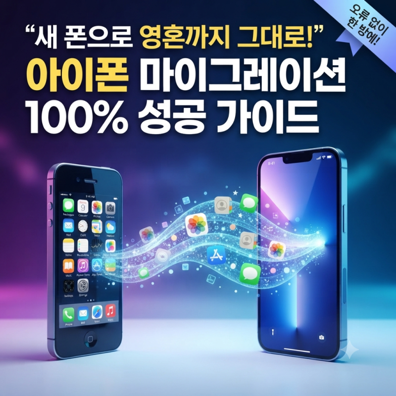 "새 폰으로 영혼까지 그대로!" 아이폰 마이그레이션 오류 없이 100% 성공하는 대이동 가이드