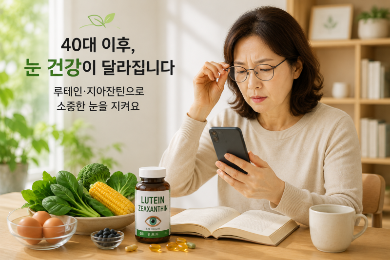 루테인·지아잔틴 차이 총정리! 노안·황반변성·눈 영양제 제대로 고르는 법