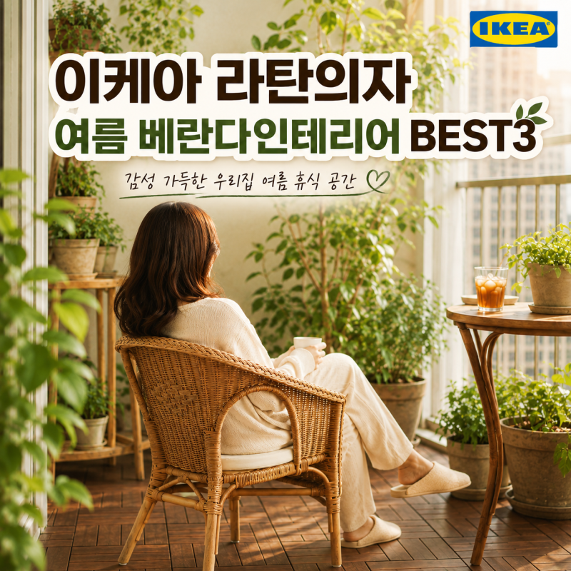 이케아 라탄의자 여름 베란다인테리어 BEST3