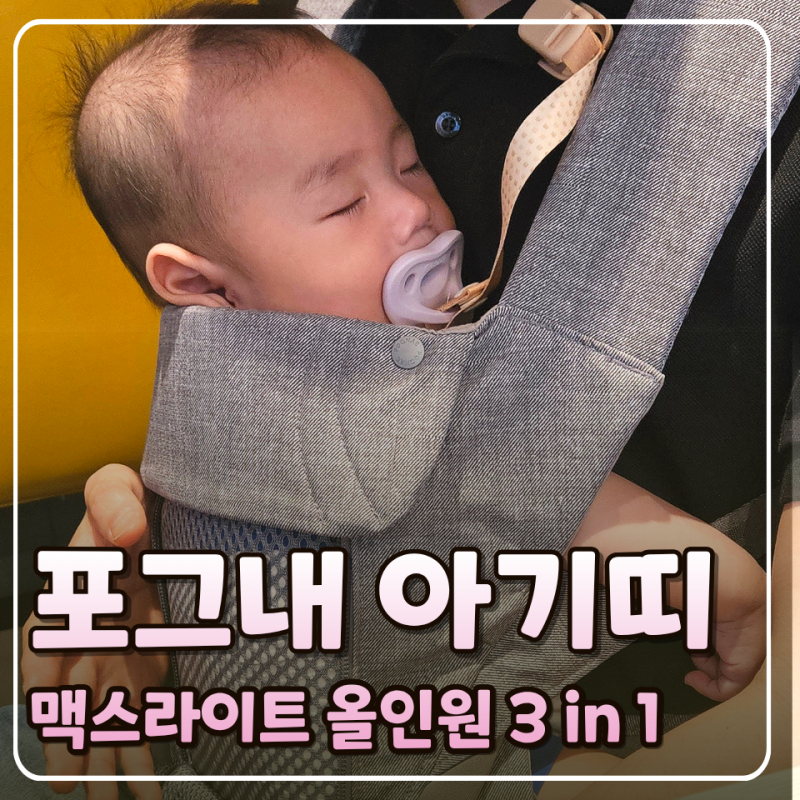 포그내 아기띠 세탁, 사용법, 사용시기 6개월 아기 선물 추천 내돈내산
