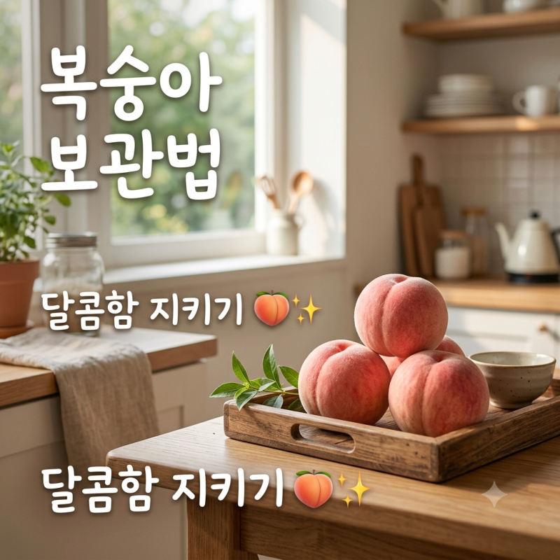 끝까지 달콤하고 신선하게! 복숭아 보관법 상온 후숙부터 냉장·냉동 보관 꿀팁까지