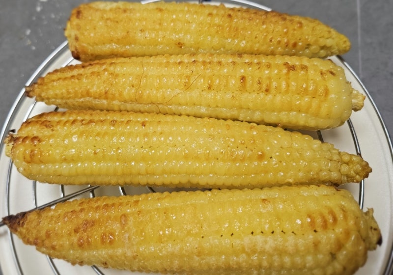 집에서 즐기는 야시장&휴게소 맛! 에어프라이어로 뚝딱 만든 단짠 단짝 허니버터옥수수 구이....