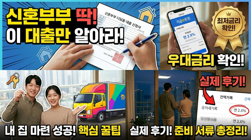 대출 알못 신혼부부를 위한 "디딤돌 대출" 초간단 정리 서류 준비부터 승인신청 바로하기