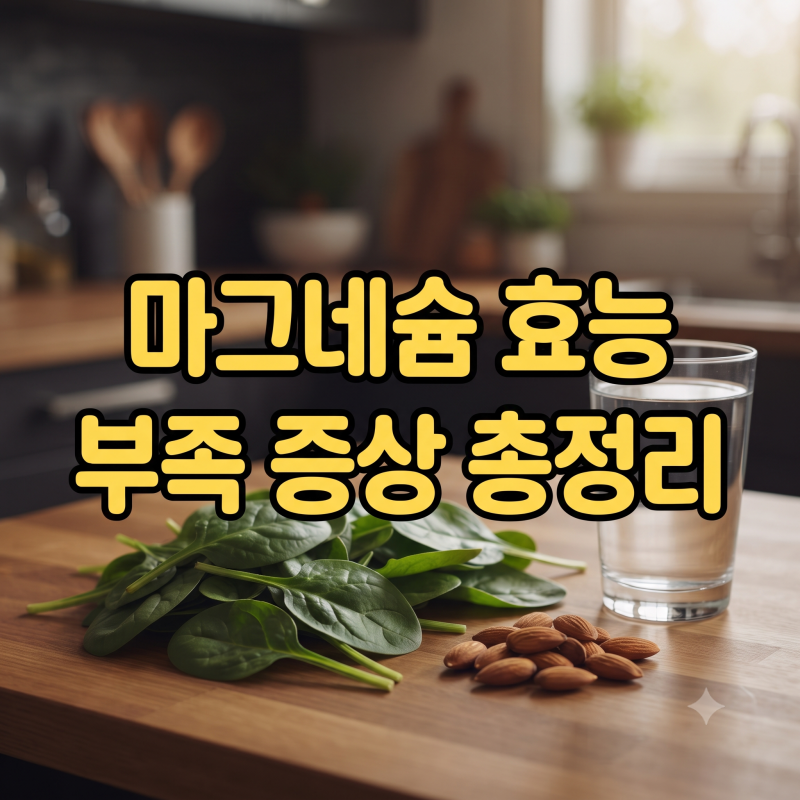 마그네슘 효능 8가지와 남자 여자 부족 증상 및 하루 권장량 가이드