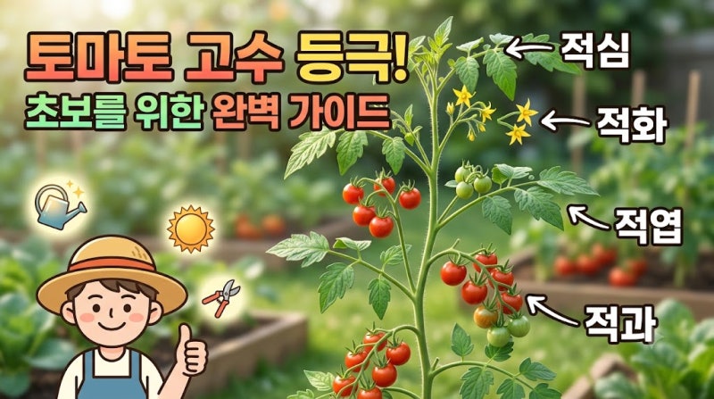 방울토마토 키우기 필수 적심·적화·적엽·적과 뜻이 뭘까? 초보 텃밭러가 꼭 알아야 할 가지....