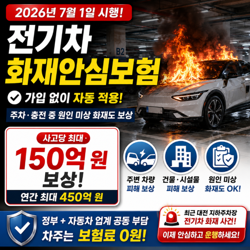 전기차 화재 안심보험 150억 원 보상, 참여 기업 명단 총정리