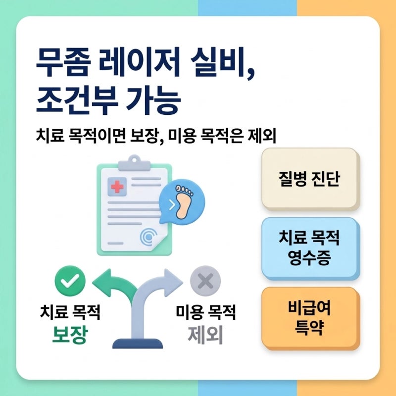 무좀 레이저 치료 실비 청구 가능할까? 보장 여부를 가르는 서류와 약관