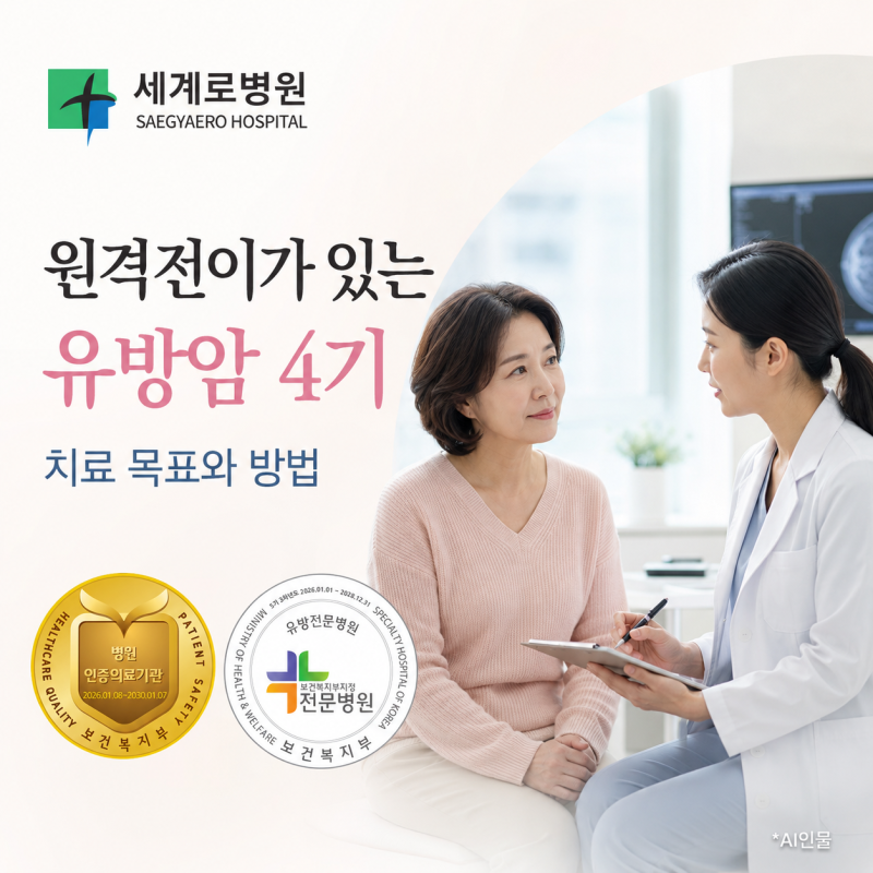 원격전이가 있는 유방암 4기, 치료 목표와 방법