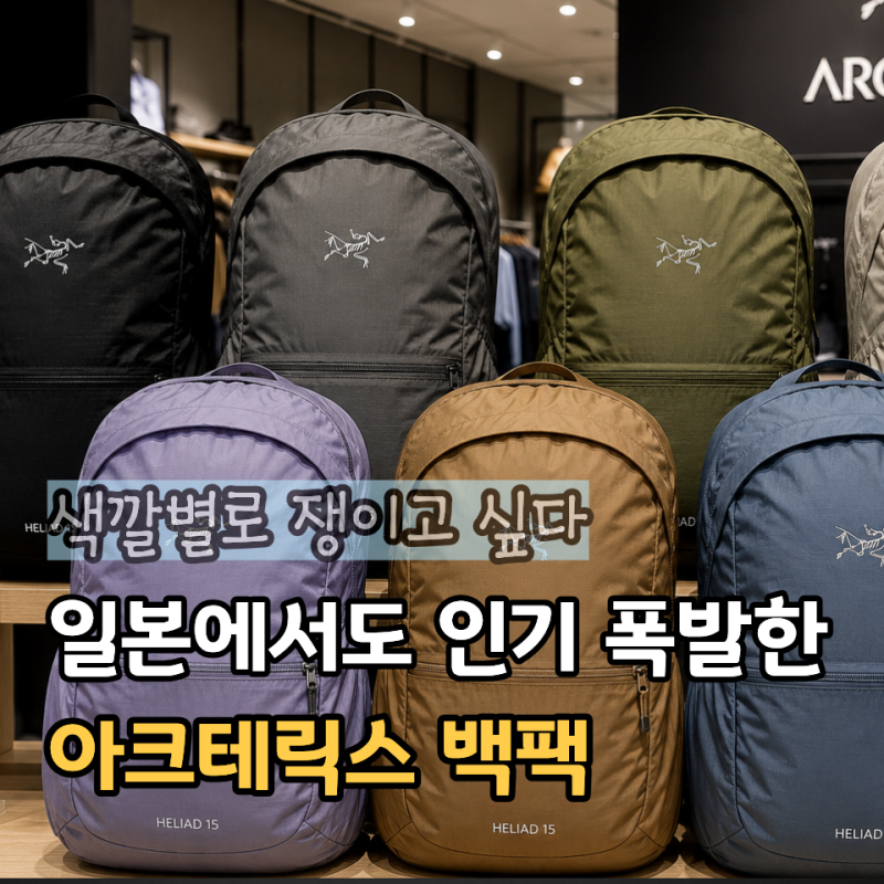 "일본 가면 이것부터 산다"...요즘 가장 핫한 아크테릭스 백팩, 뭐길래?