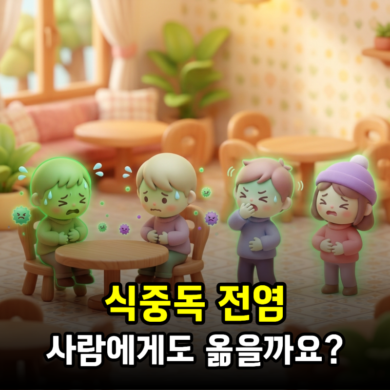 식중독 전염, 사람에게도 옮을까요?