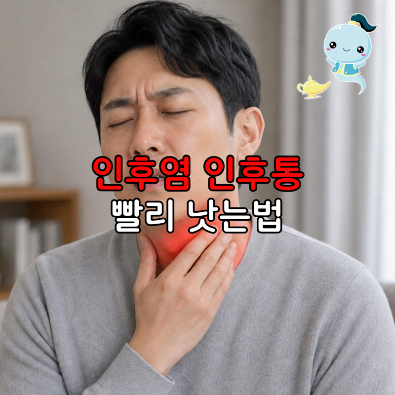 목감기 인후염 인후통 빨리 낫는 법, 침 삼킬 때마다 목구멍이 불타듯 찢어질 때의 대처