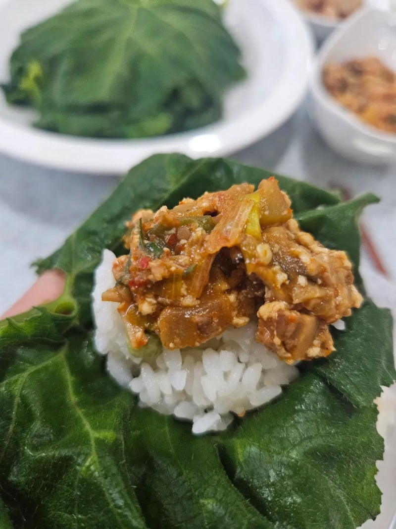 호박잎쌈 강된장 레시피 짜지않고 맛있는 강된장만들기