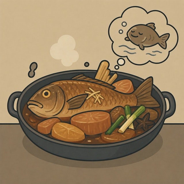 생선 찜·탕·조림 먹는 꿈 해몽 - 물고기 꿈