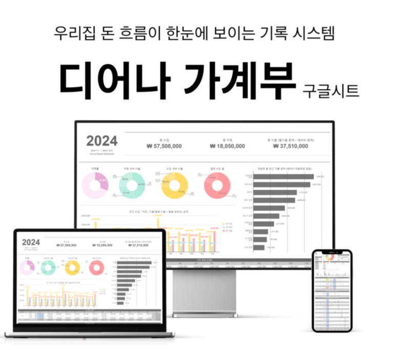 신혼부부 엑셀가계부 추천, 디어나 구글시트가계부로 시작한 우리집 돈 관리 후기