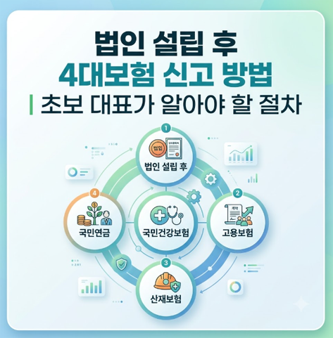 법인 설립 후 4대보험 신고 방법｜초보 대표가 알아야 할 절차