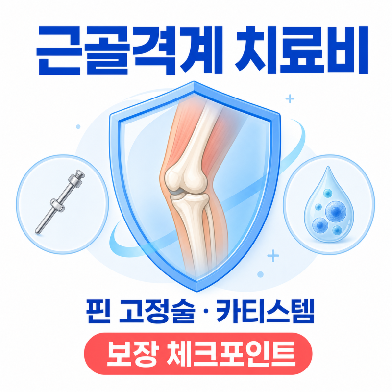 골절 핀 고정술·카티스템, 근골격계 치료비에서 무엇을 확인할까?