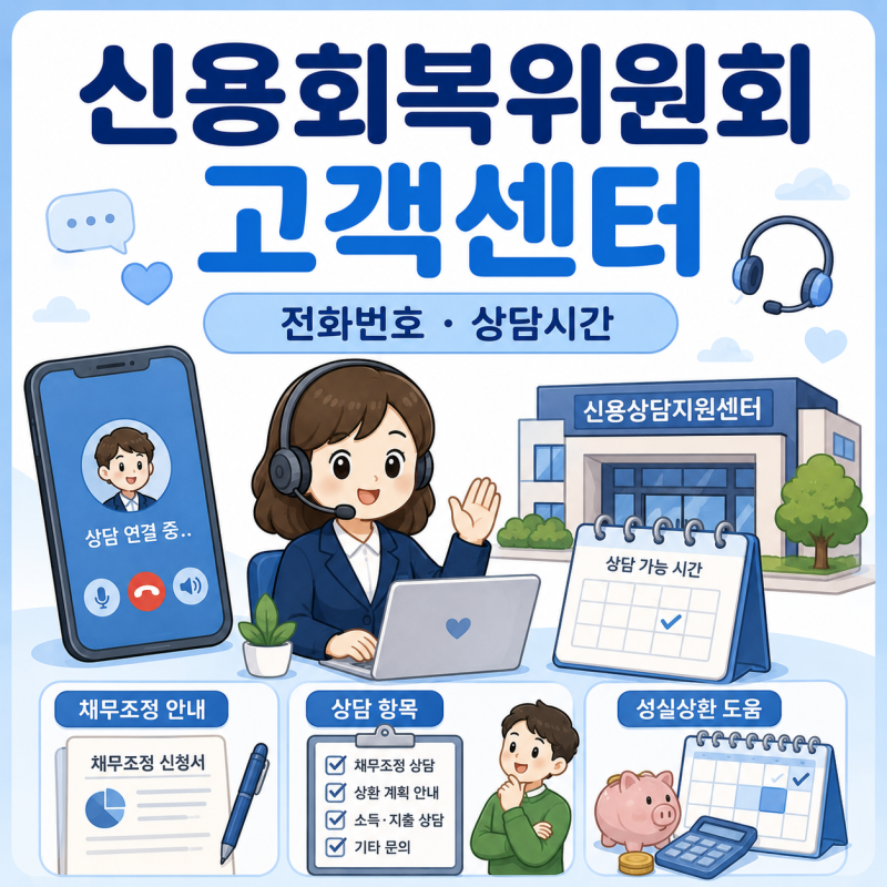 신용회복위원회 고객센터 전화번호, 상담 전 확인할 영업시간