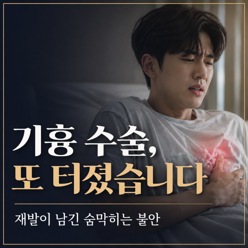 기흉수술, '한 번이면 끝'이라 믿다가 재발로 다시 눕는 사람들이 놓친 5가지