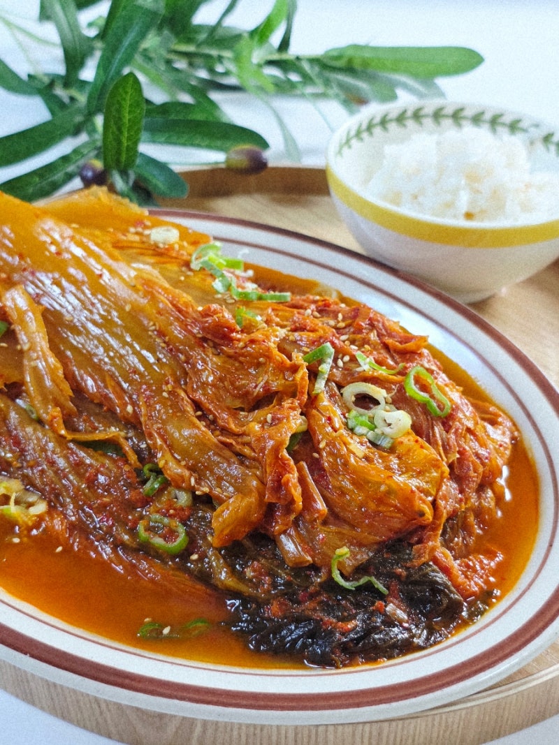 고기도 없고 별거 없는데 진짜 꿀~맛! 밥도둑 이영자 김치찜 레시피 (묵은지 들기름)