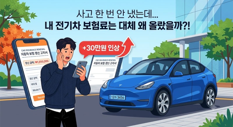 사고 한 번 안 냈는데 내 전기차 보험료는 왜 올랐을까?