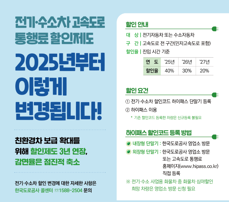 전기차 오너라면 필수! 하이패스 통행료 감면 혜택 등록