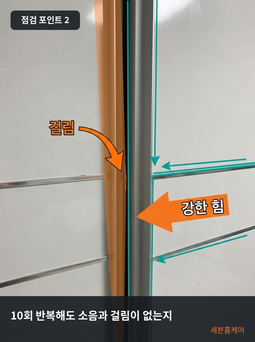 수리 완료 후 고객이 확인할 작동 마감 체크리스트