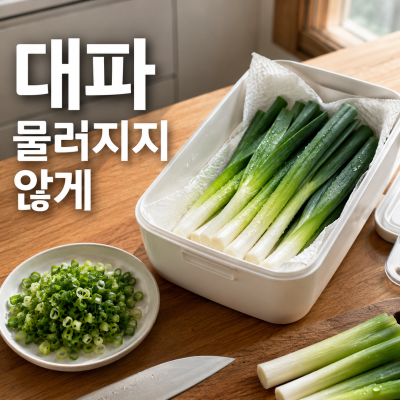 대파 보관법, 물러지지 않게 냉장·냉동 나눠 두는 법