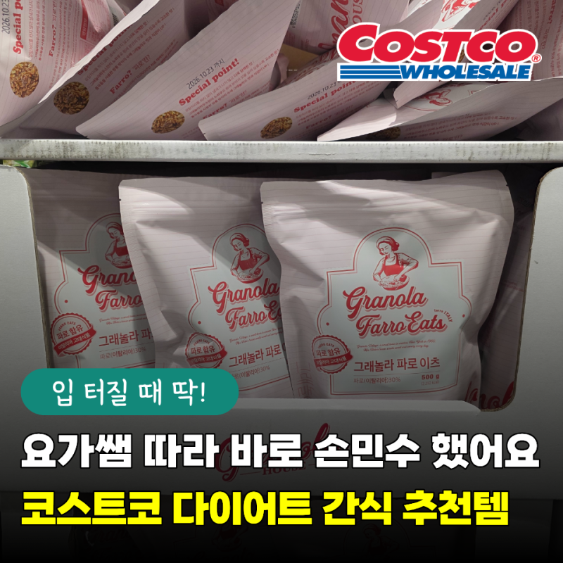 요가쌤이 먹는 거 보고 바로 따라 샀어요… 코스트코 다이어트 간식 추천템 3가지
