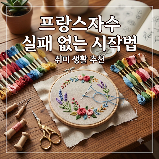 프랑스자수 기초부터 완성까지 실패 없는 스티치 가이드
