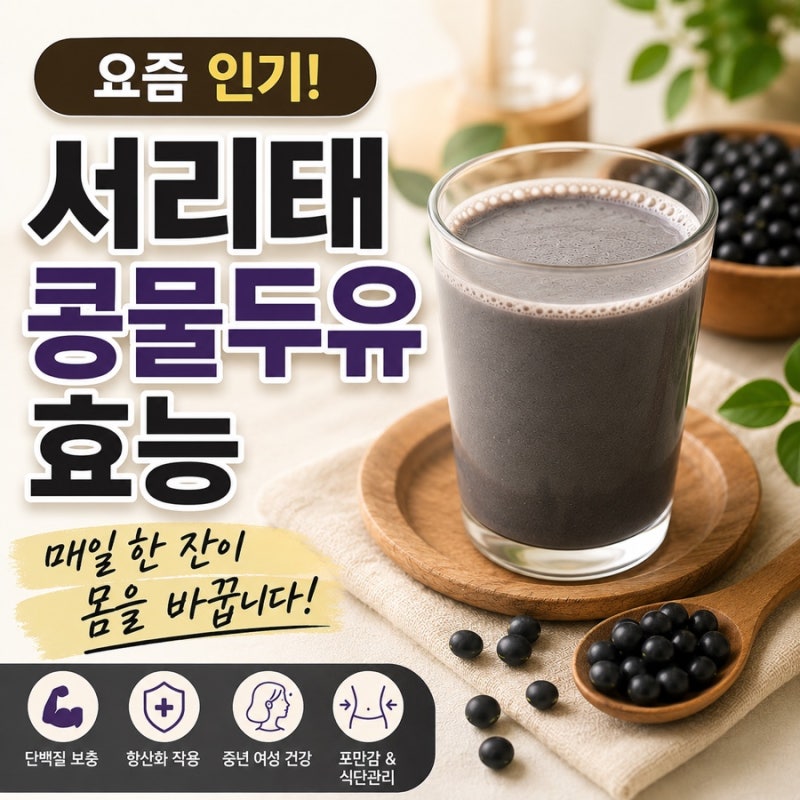 서리태콩물두유효능, 매일 한 잔 마시면 몸에 어떤 변화가 생길까요?