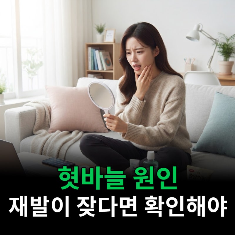 혓바늘 원인 재발이 잦다면 이것부터 확인해야