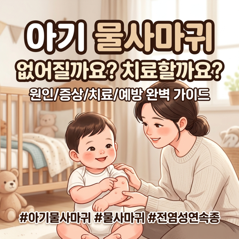 아기 물사마귀, 긁으면 번진다는데... 자연치유될까? 현명한 대처법 총정리!
