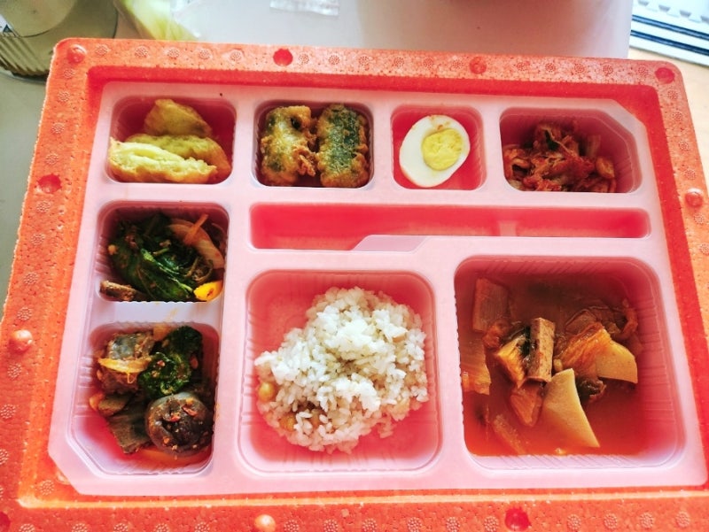 도시락용기 한통도시락