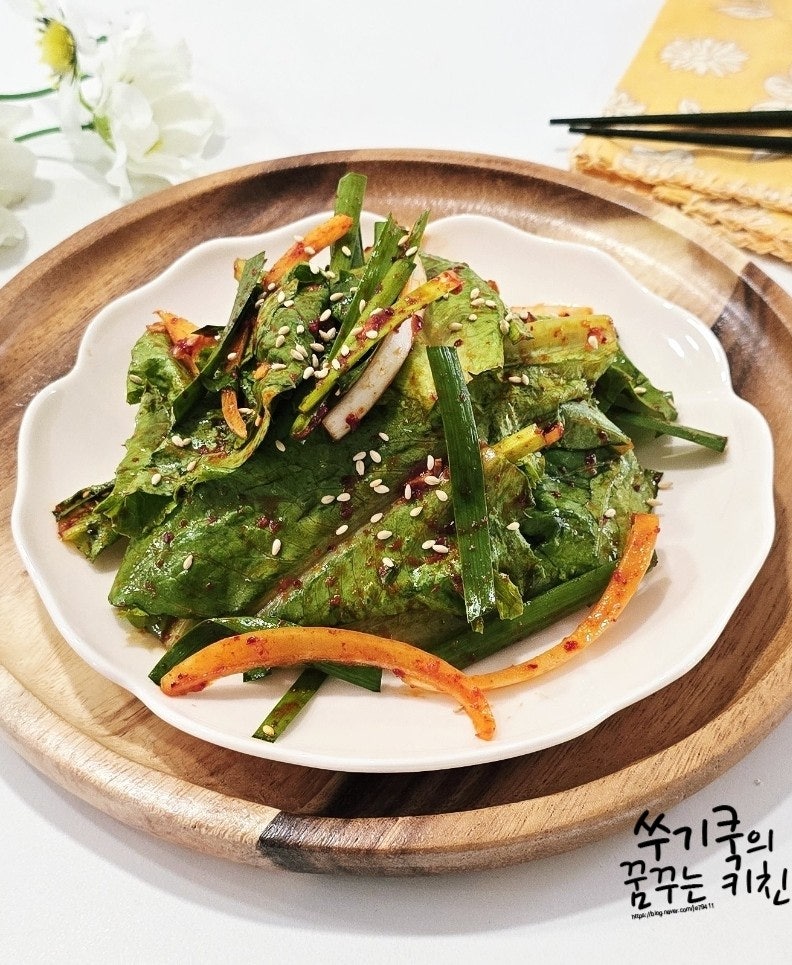 상추 겉절이 레시피 백종원 상추 무침 양념레시피