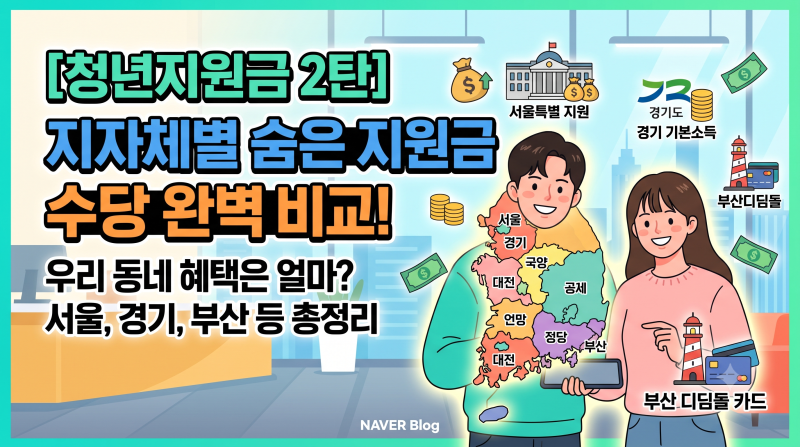 청년지원금 지자체별 숨은 청년수당 종류 및 신청 방법 (서울, 경기, 부산 등) 2탄